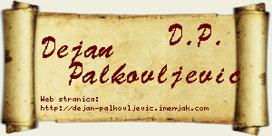 Dejan Palkovljević vizit kartica